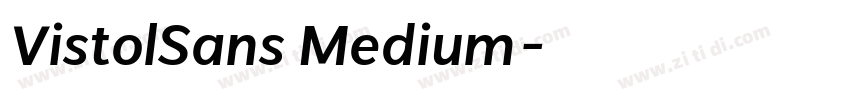 VistolSans Medium字体转换